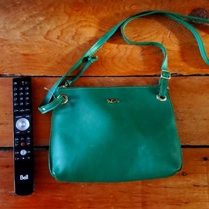 Roots leather crossbody